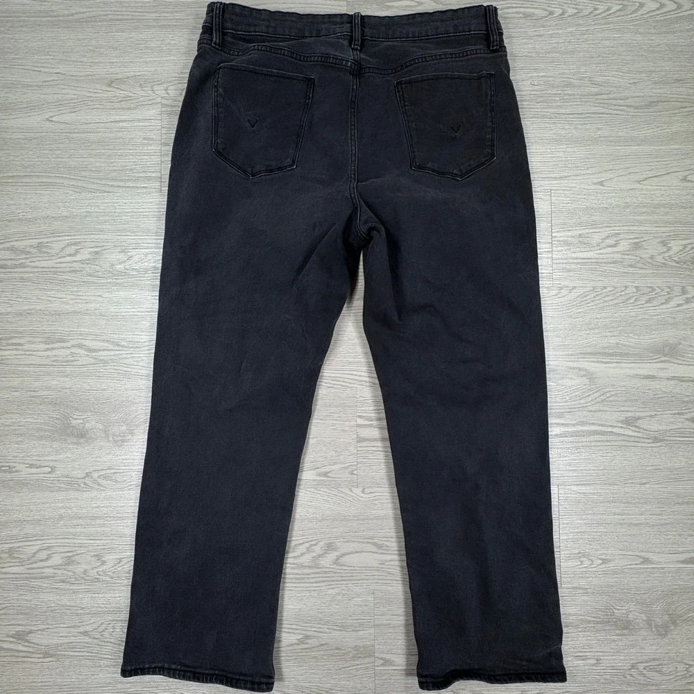 Hudson Women's Jeans Washed Black Size 16 Five Pocket Stretch Denim Pants
